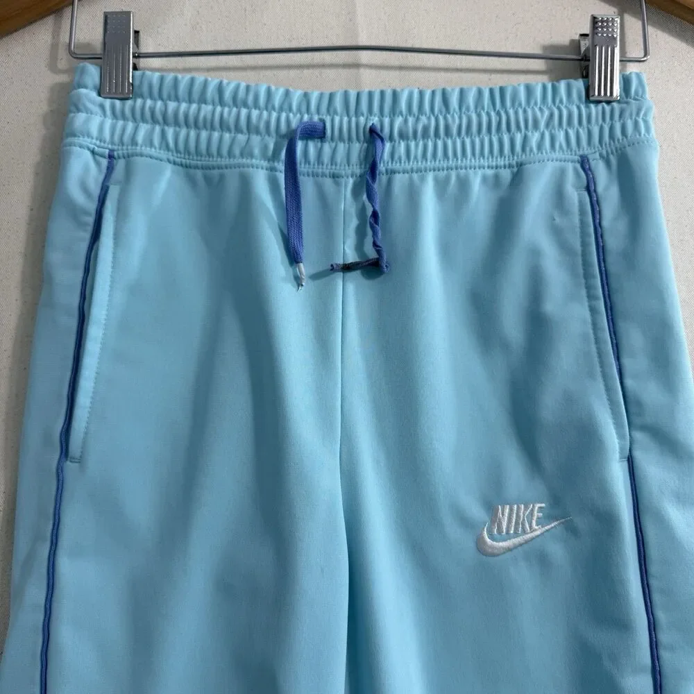 Nike Sportswear Big Kids Girls Large Blue High-Waisted Track pants DD6302 - Picture 9 of 10
